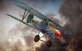1:48 Dwupłatowiec Albatros DV, Jasta 5, Ltn.d. R. Wilk