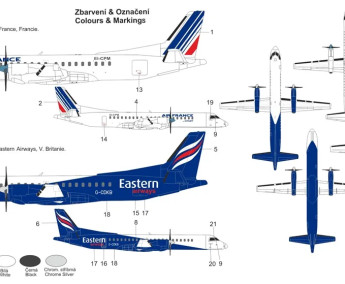 1:200 SAAB 2000 (Eastern Airways/Air France)