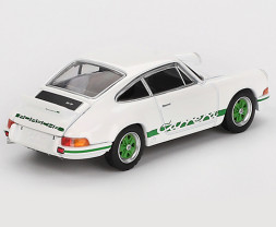 1:64 Porsche 911 Carrera RS 2.7 Grand Prix White with Green Livery