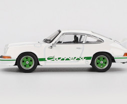 1:64 Porsche 911 Carrera RS 2.7 Grand Prix White with Green Livery