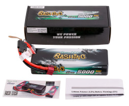 Gens ace Bashing Serie G-Tech LiPo - 2S 5000mAh 7,4V 2S1P (60C) Dean-T Plug