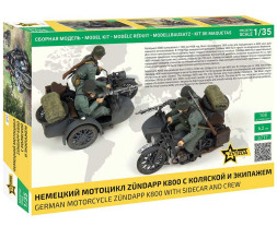 1:35 Zündapp K 800 Motorcycle w/ Sidecar and Crew