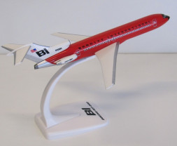 1:200 Boeing B727-227 Braniff International ″Red - Jellybean″ Colors (Snap-Fit)