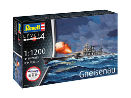 1:1200 Battleship Gneisenau (Starter Kit)