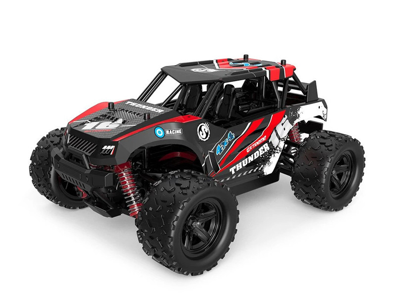 Podgląd produktu - 1:18 RC auto High Speed Car Super Buggy 4WD 2.4GHz RTR (červené)