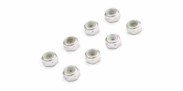 Mini-Z M2 Nyloc Alu Wheel Nut Silver (8 szt.)