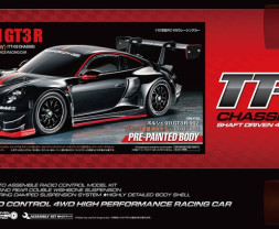 1:10 Porsche 911 GT3 R (992) Black Painted Body TT-02 Chassis (kit)
