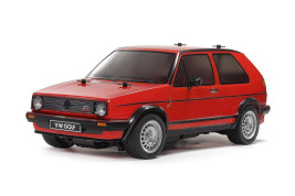 1:10 Volkswagen Golf II GTI 16V Red Painted Body MB-01 Chassis (kit)