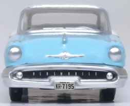 1:87 Oldsmobile 88 Convertible 1957 Roof Up Banff Blue / Alcan White