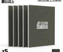 Stała płyta szlifierska 100x80 mm, ziarnistość 2000 (5 szt.)