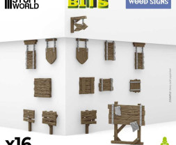 3D Printed Set Wood Signs – znaki drewniane drukowane w technologii 3D (16 szt.)