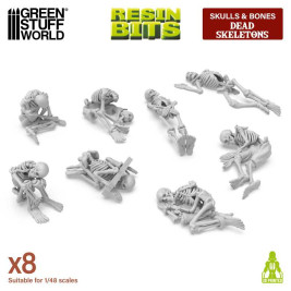 3D Printed Set Dead Skeletons – szkielety ludzkie drukowane w 3D (8 szt.)