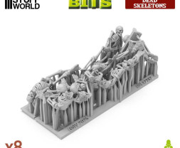 3D Printed Set Dead Skeletons – szkielety ludzkie drukowane w 3D (8 szt.)