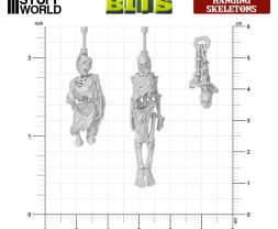 3D Printed Set Hanging Skeletons – wiszące szkielety drukowane w technologii 3D (8 szt.)