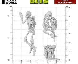 3D Printed Set Dead Skeletons – wydrukowane w 3D szkielety ludzkie (5 szt.)