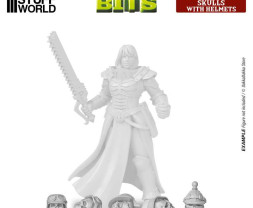 3D Printed Set Skulls with Helmets – czaszki z hełmami drukowane w technologii 3D (40 szt.)