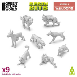 3D Printed Set War Dogs – wydrukowane w 3D psy wojenne (9 szt.)