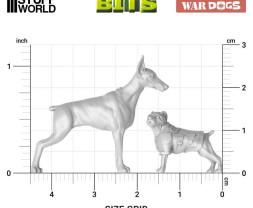 3D Printed Set War Dogs – wydrukowane w 3D psy wojenne (7 szt.)