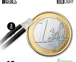 Dioda LED migająca zielona 3mm (10 szt.)