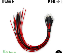 Dioda LED migająca zielona 3mm (10 szt.)