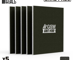 Stała płyta szlifierska 100x80 mm, ziarnistość 180 (5 szt.)