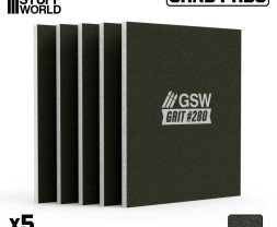 Stała płyta szlifierska 100x80 mm, ziarnistość 280 (5 szt.)