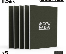 Stała płyta szlifierska 100x80 mm, ziarnistość 400 (5 szt.)