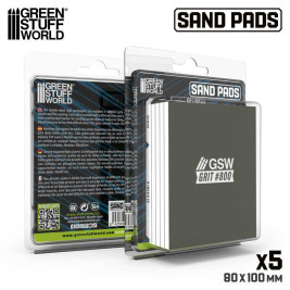Stała płyta szlifierska 100x80 mm, ziarnistość 800 (5 szt.)