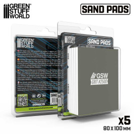 Stała płyta szlifierska 100x80 mm, ziarnistość 2500 (5 szt.)