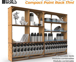 Modular Paint Rack – modułowy organizer Compact na butelki GSW o pojemności 17 ml (pionowy)