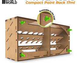 Modular Paint Rack – modułowy organizer Compact na butelki GSW o pojemności 17 ml (pionowy)