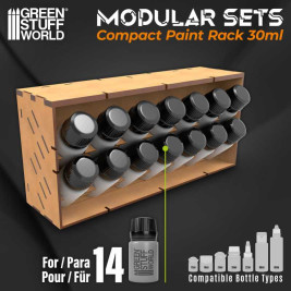 Modular Paint Rack – modułowy organizer Compact na butelki GSW o pojemności 30 ml (pionowy)
