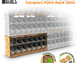 Modular Paint Rack – modułowy organizer Compact na butelki GSW o pojemności 30 ml (pionowy)