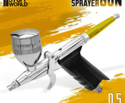 Pistolet natryskowy GSW z ergonomicznym uchwytem i dyszą 0,5 mm