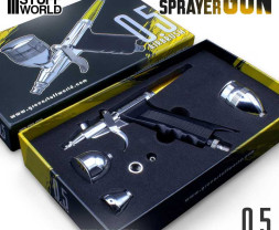 Pistolet natryskowy GSW z ergonomicznym uchwytem i dyszą 0,5 mm