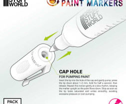 Markery Green Stuff World z wymiennymi końcówkami, rozmiar #2 (5 szt.)