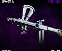 Dvojčinná stříkací airbrush pistole Gaahleri Premium GHPM-Mobius s tryskou 0,2 mm