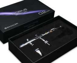Dvojčinná stříkací airbrush pistole Gaahleri Premium GHPM-Mobius s tryskou 0,2 mm