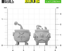 3D Printed Set Magic Cauldrons for 3mm LEDs – magiczne kotły drukowane w technologii 3D do diod LED 3 mm (5 szt.)