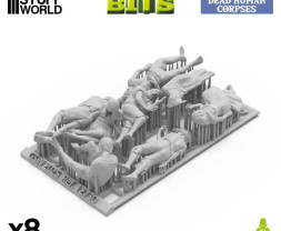 3D Printed Set Dead Human Corpses – wydrukowane w 3D zwłoki ludzkie (8 szt.)