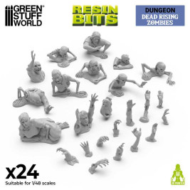 3D Printed Set Dead Rising Zombies – drukowane w 3D zombie powstające z martwych (24 szt.)