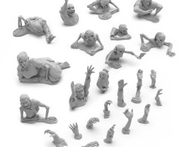 3D Printed Set Dead Rising Zombies – drukowane w 3D zombie powstające z martwych (24 szt.)