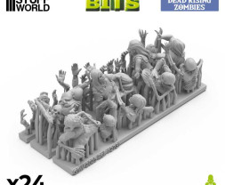 3D Printed Set Dead Rising Zombies – drukowane w 3D zombie powstające z martwych (24 szt.)
