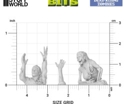 3D Printed Set Dead Rising Zombies – drukowane w 3D zombie powstające z martwych (24 szt.)