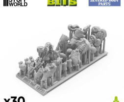 3D Printed Severed Body Parts 1:48 - Drukowane w 3D odcięte części ciała (30 szt.)