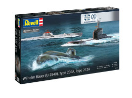 1:144 Wilhelm Bauer, Type 206A, Class 2, 70 Years Bundeswehr