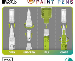 Markery Green Stuff World z wymiennymi końcówkami, rozmiar #0,7 (6 szt.)
