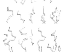 3D Printed Set Light Spells – błyskawice drukowane w 3D (38 szt.)