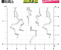 3D Printed Set Light Spells – błyskawice drukowane w 3D (38 szt.)
