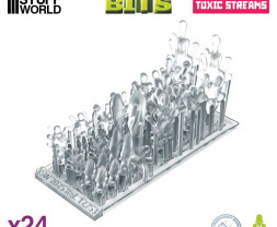 3D Printed Set Toxic Streams – drukowane w 3D strumienie toksyczne (24 szt.)